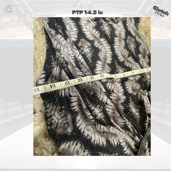 TART Womens Dress Small Sleeveless Black Gray Twist Front Casual Party‎ EUC - Picture 5 of 9